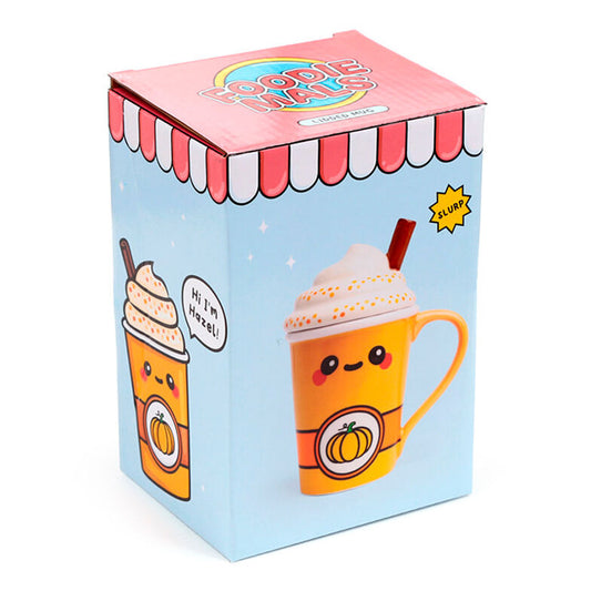 Imagen 2 - Taza Con Tapa De Calabaza Foodiemals Latte 325Ml