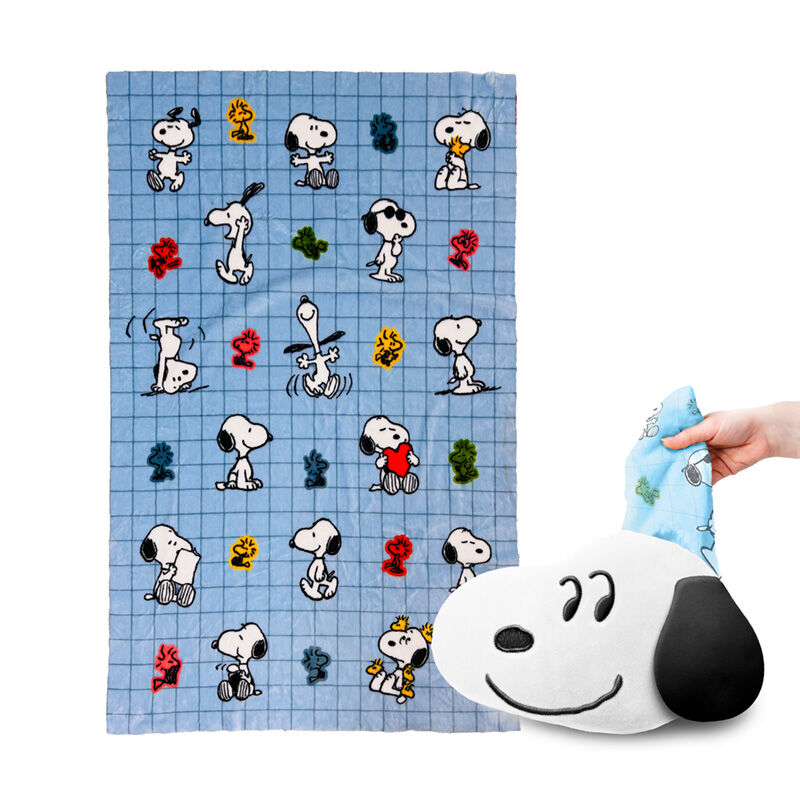 Imagen 1 - Almohada Y Manta De Viaje 2 En 1 Snoopy & Woodstock Snoopy