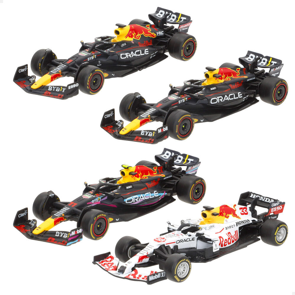 Imagen 1 - Blister 4 Coches F1 Red Bull Metal