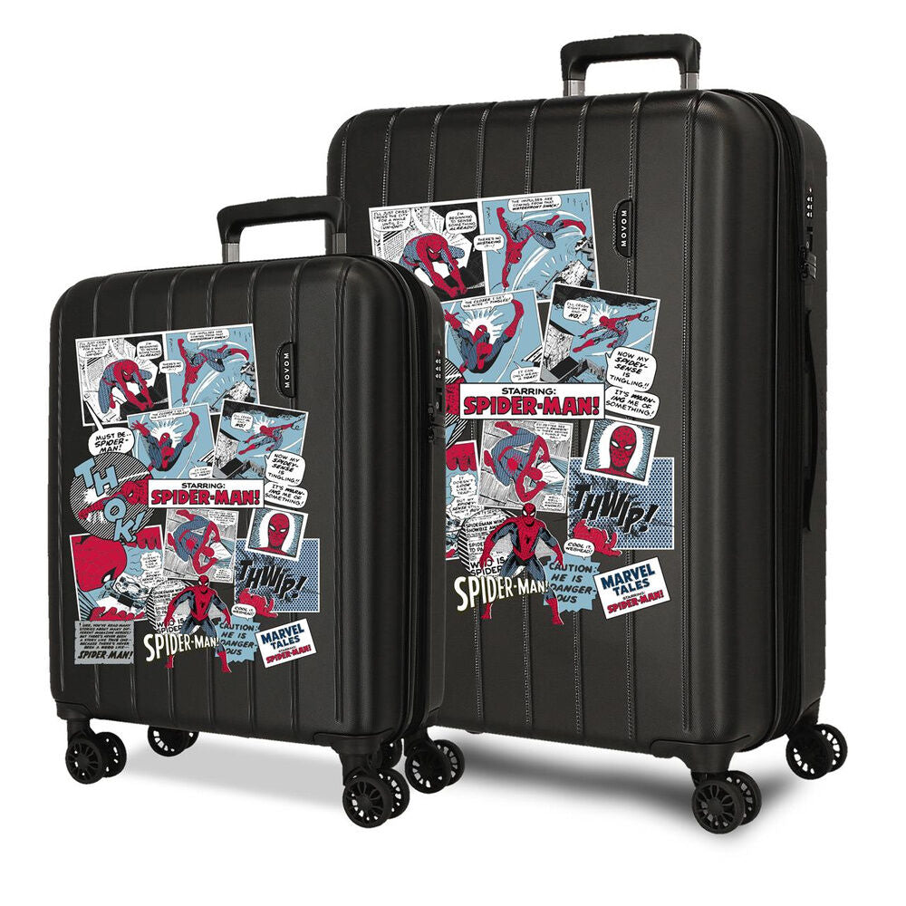 Imagen 1 - Set 2 Maletas Trolley Abs Comic Spiderman Marvel 55/65Cm