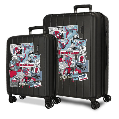 Imagen 1 - Set 2 Maletas Trolley Abs Comic Spiderman Marvel 55/65Cm