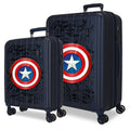 Imagen 1 - Set 2 Maletas Trolley Abs Hero Capitan America Marvel 55/65Cm