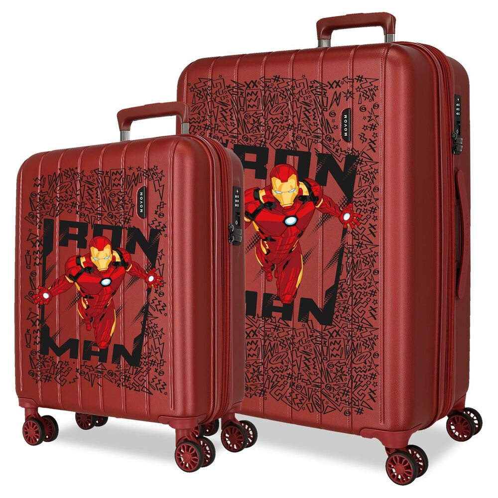 Imagen 1 - Set 2 Maletas Trolley Abs Hero Iron Man Marvel 55/65Cm