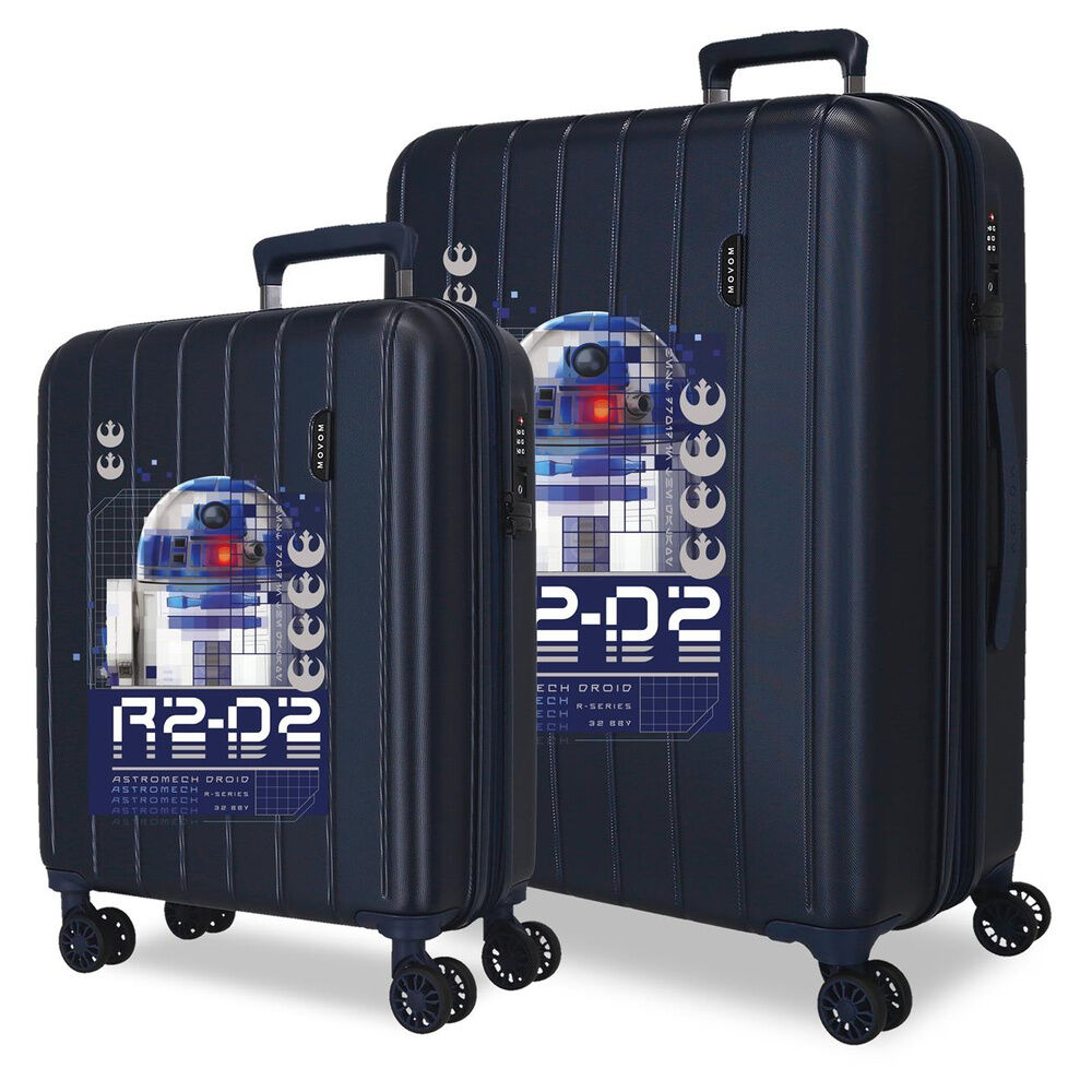 Imagen 1 - Set 2 Maletas Trolley Abs Star R2d2 Star Wars 55/65Cm