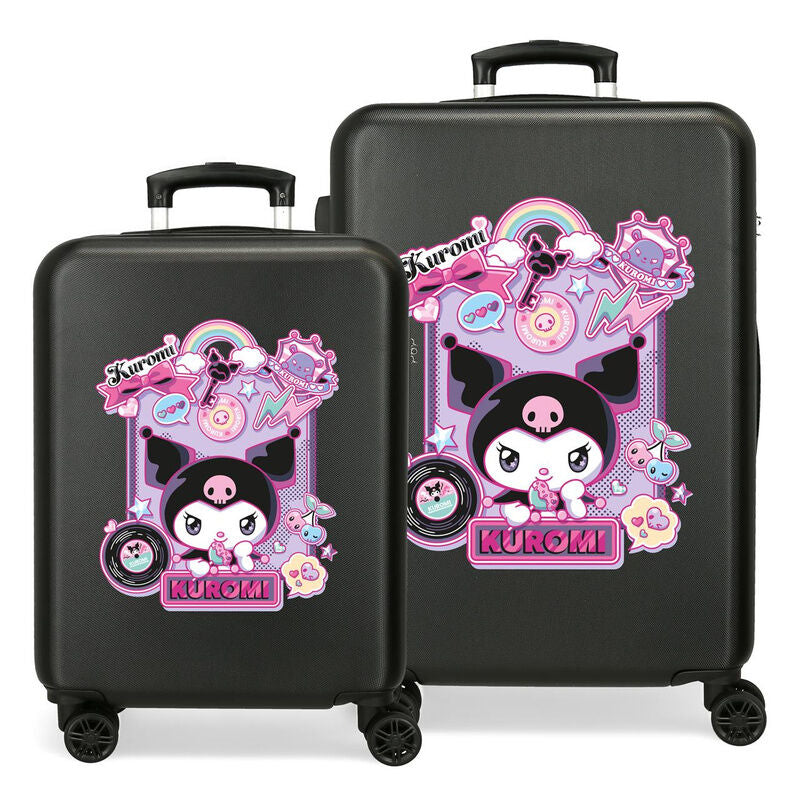Imagen 1 - Set 2 Maletas Trolley Abs Wonder Kuromi Hello Kitty 55-65Cm