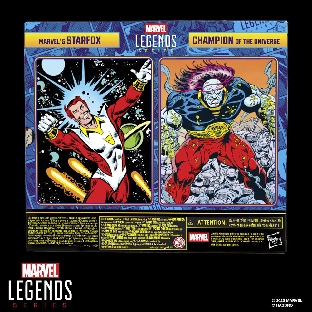 Imagen 12 - Blister 2 Figuras Starfox & Champion Of The Universe Marvel Legends Series 15Cm