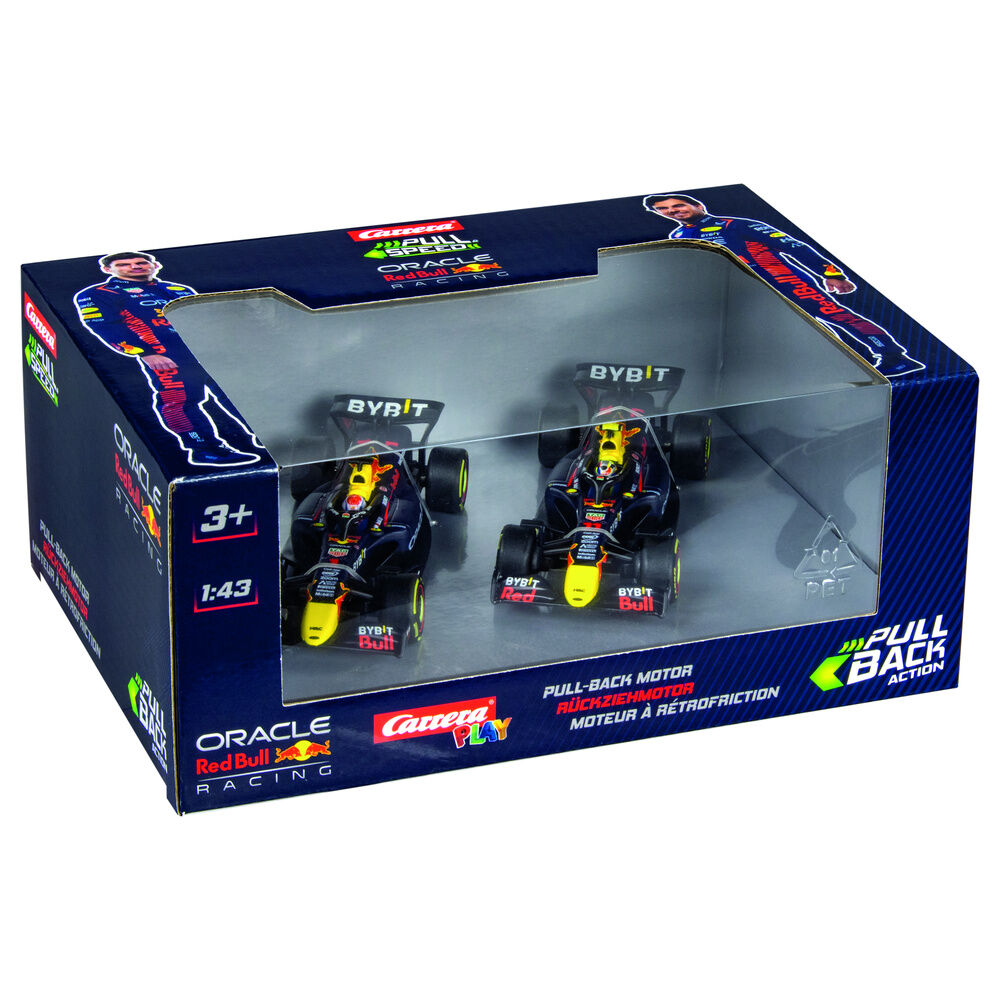 Imagen 1 - Blister 2 Coches F1 Red Bull Double Action Pull Back