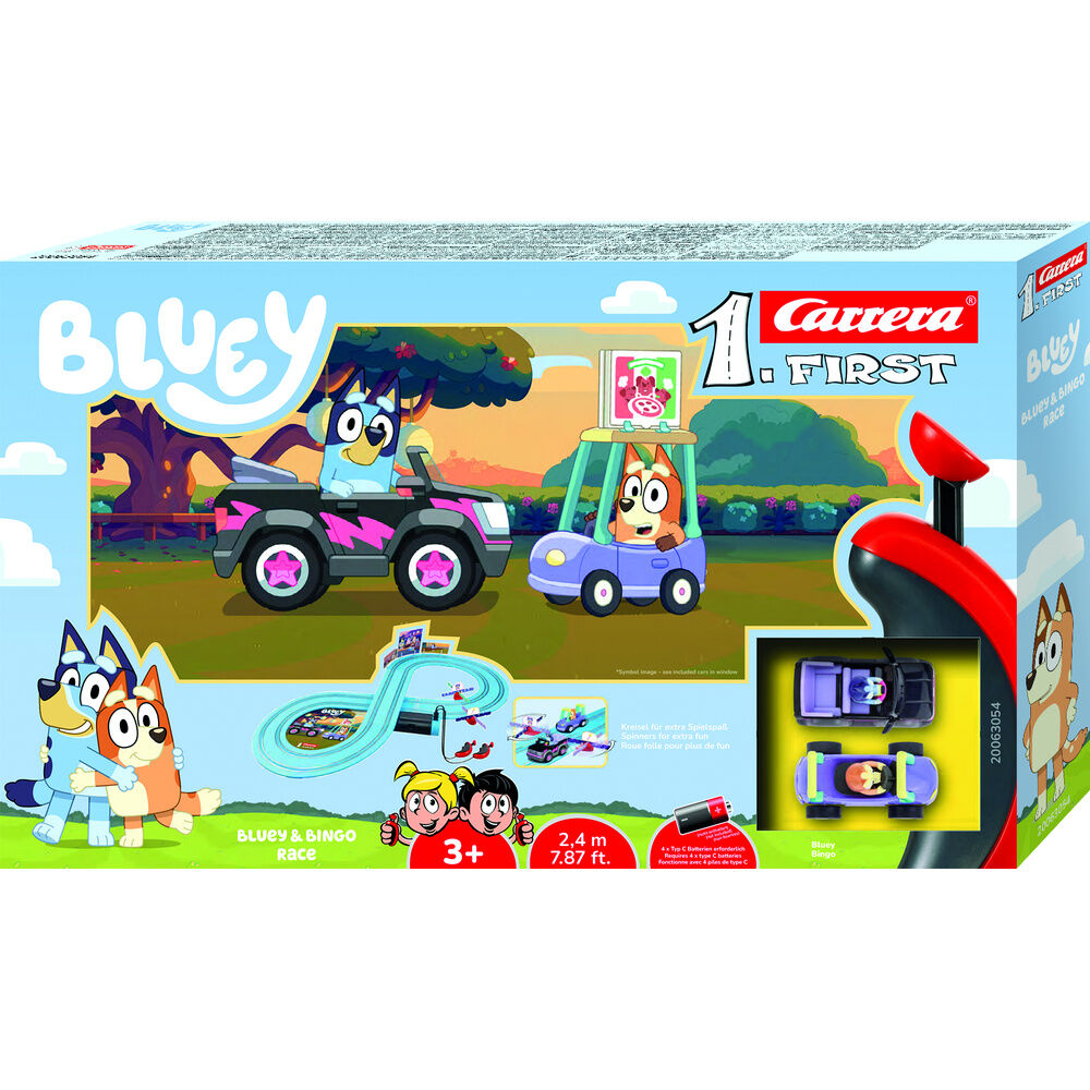 Imagen 1 - Circuito Carreras Bluey & Bingo Race Bluey