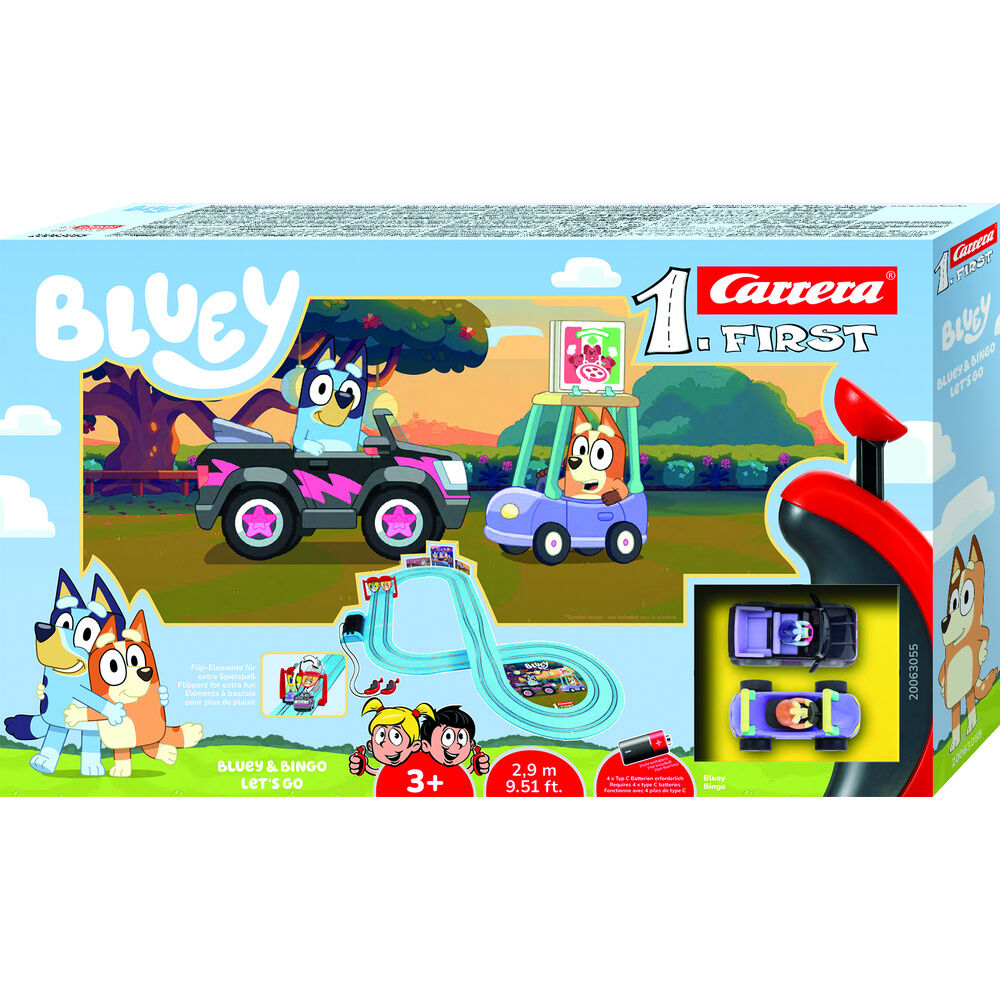 Imagen 1 - Circuito Carreras Bluey & Bingo Let's Go Bluey