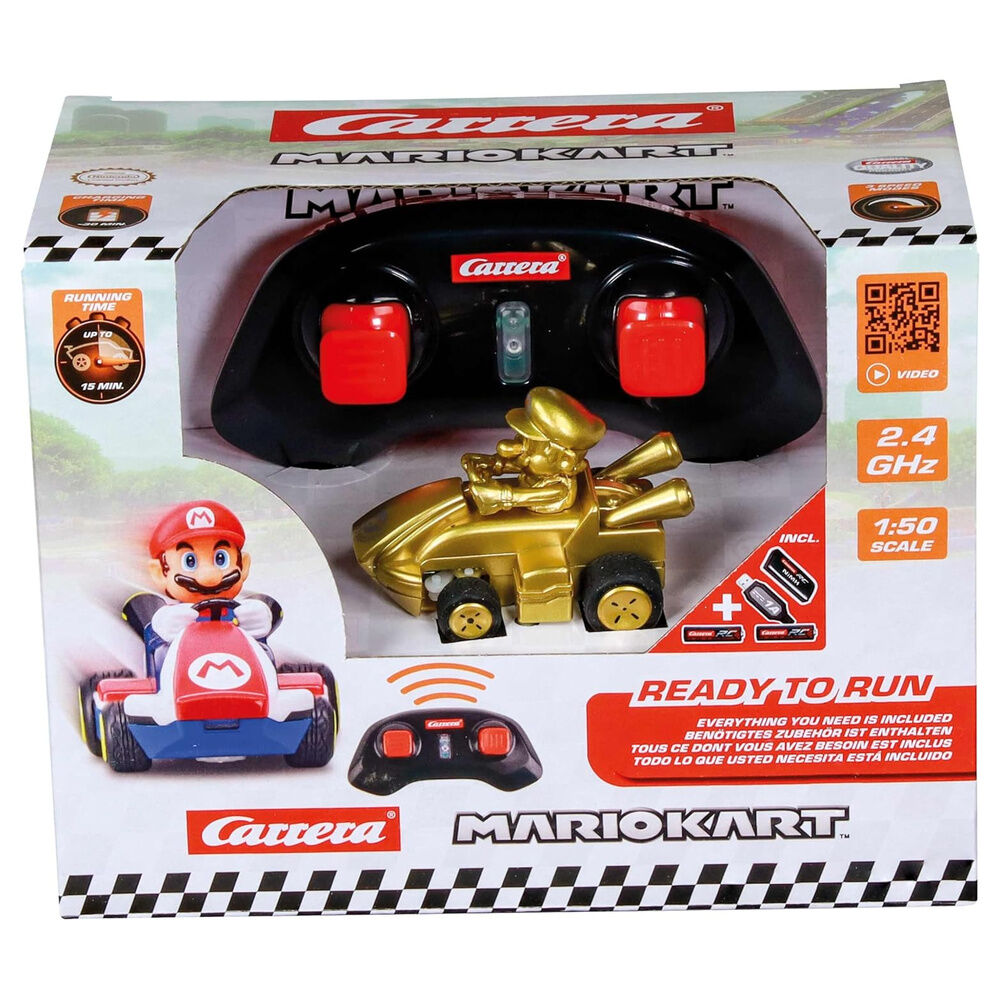 Imagen 1 - Coche Radio Control Mario Gold Mario Kart
