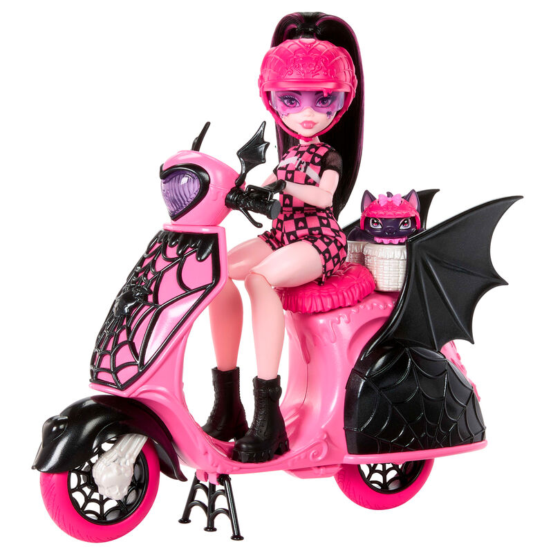 Imagen 2 - Muñeca Draculaura + Scooter Monster High