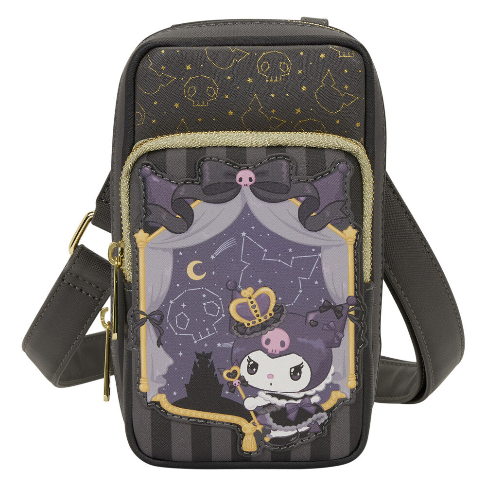 Imagen 5 - Bolso Bandolera + Monedero 20Th Anniversary Kuromi Hello Kitty Loungefly