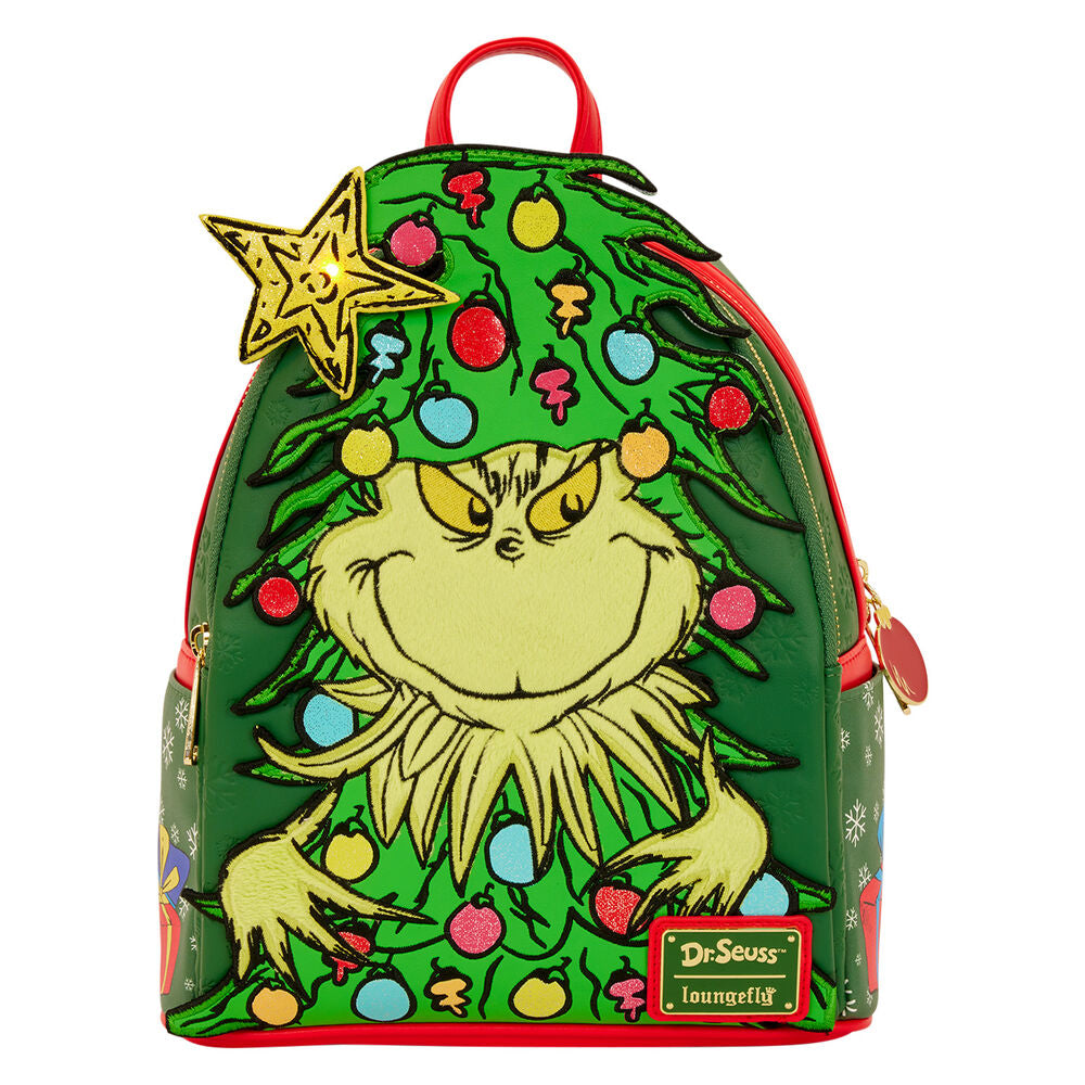 Imagen 1 - Mochila Dr. Seuss Holiday El Grinch Loungefly 26Cm