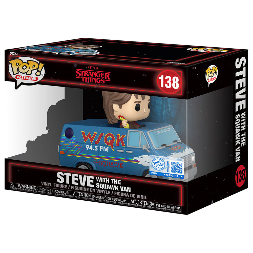 Imagen 1 - Figura Pop Rides Deluxe Stranger Things 5 Steve With The Squawk Van