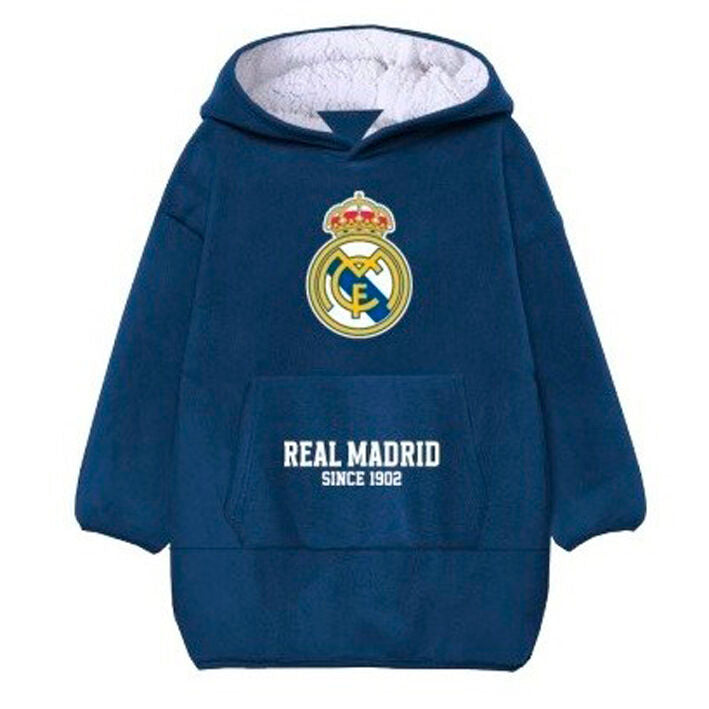 Imagen 1 - Bata Sudadera Oversize Real Madrid Infantil