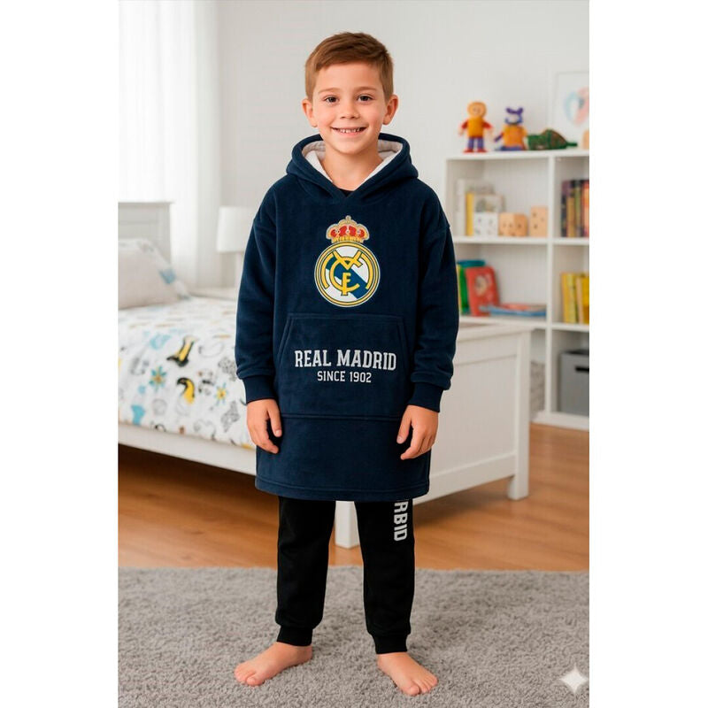 Imagen 2 - Bata Sudadera Oversize Real Madrid Infantil