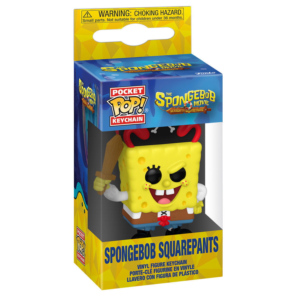 Imagen 2 - Llavero Pocket Pop Bob Esponja Una Nueva Aventura Pirata Spongebob Squarepants