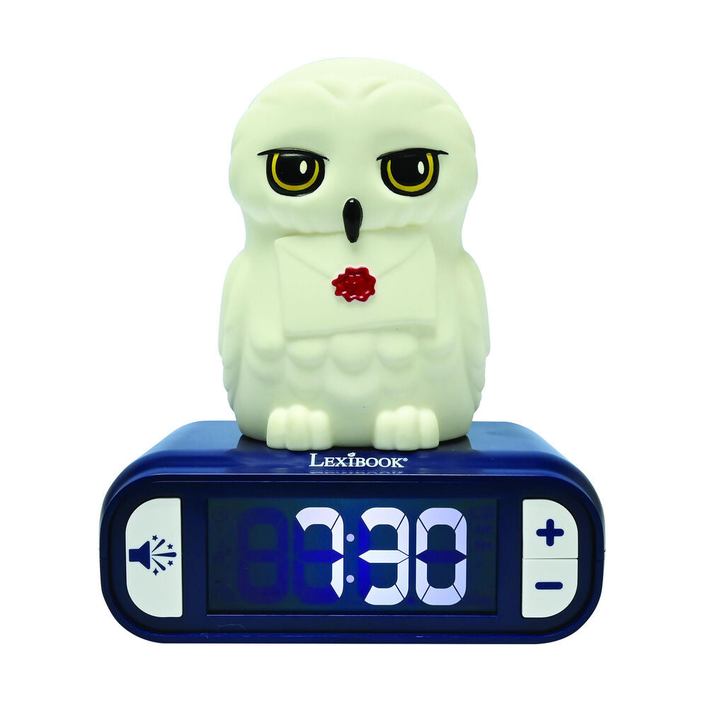 Imagen 1 - Reloj Despertador Luz Nocturna 3D Hedwig Harry Potter