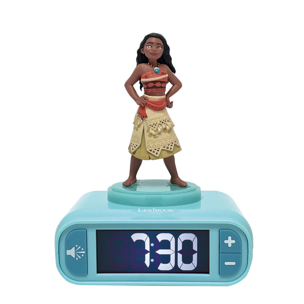 Imagen 1 - Reloj Despertador Luz Nocturna 3D Vaiana Moana Disney