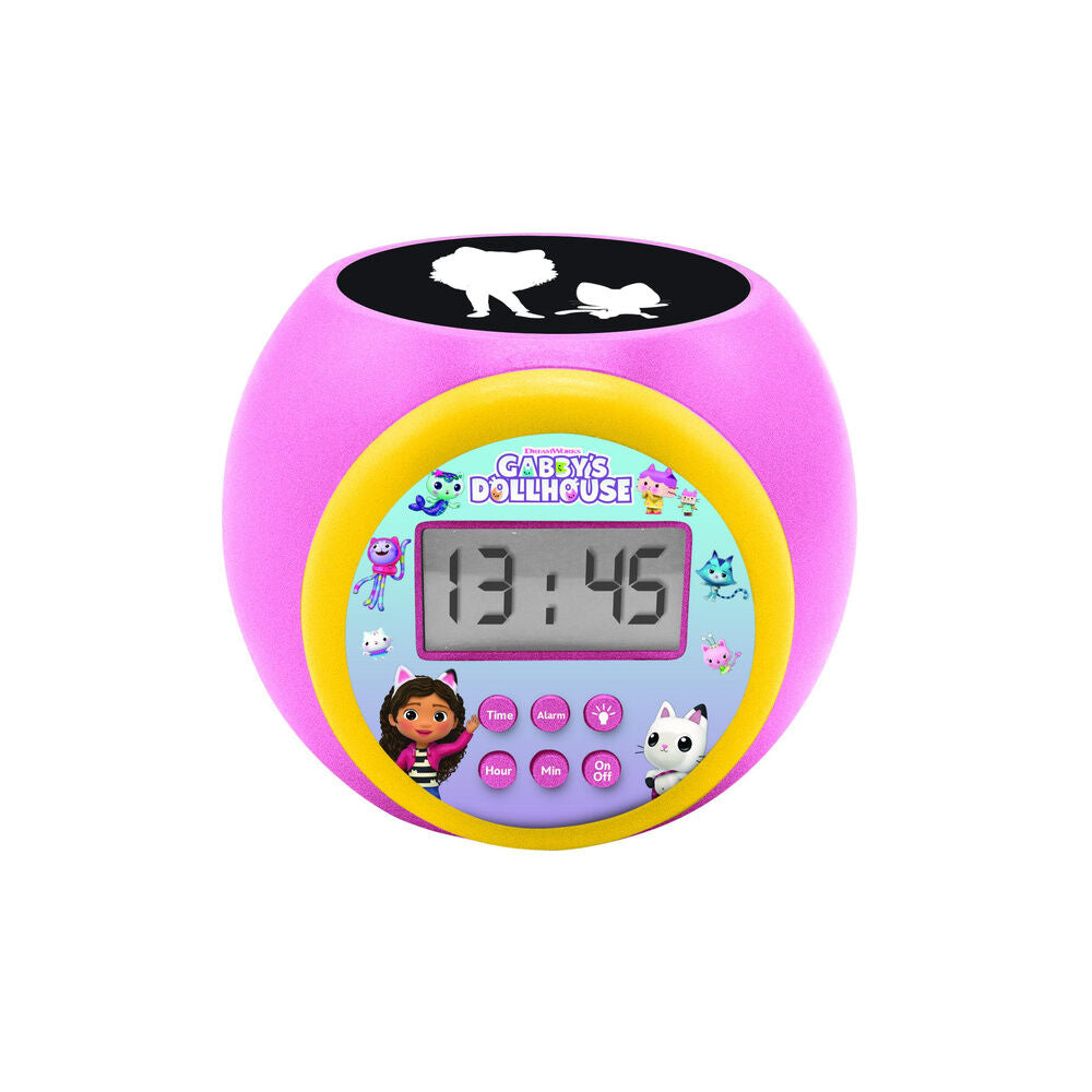 Imagen 1 - Reloj Despertador Proyector La Casa De Muñecas De Gabby