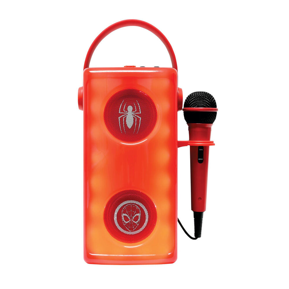 Imagen 2 - Altavoz Bluetooth Luminoso + Microfono Spiderman Marvel