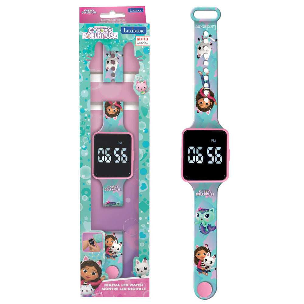 Imagen 2 - Reloj Digital Led La Casa De Muñecas De Gabby