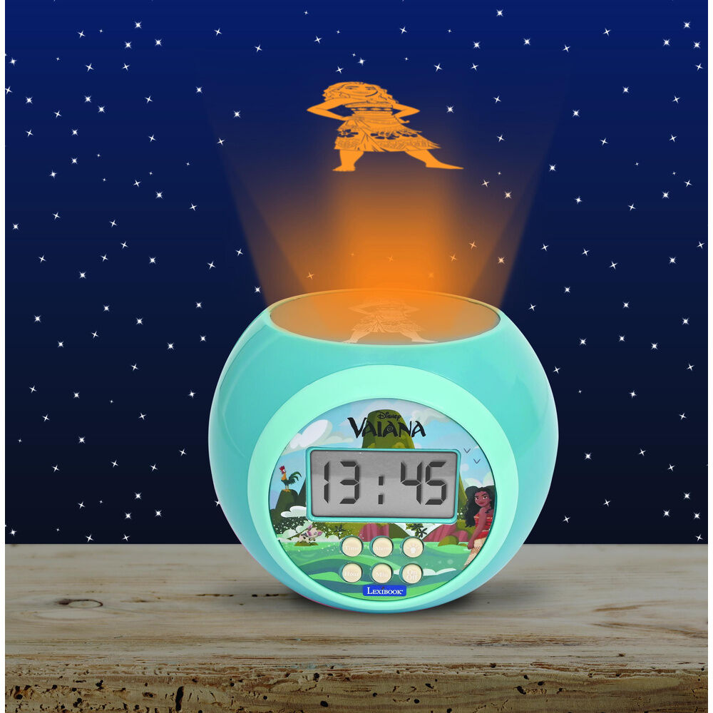 Imagen 2 - Reloj Despertador Proyector Vaiana Moana Disney