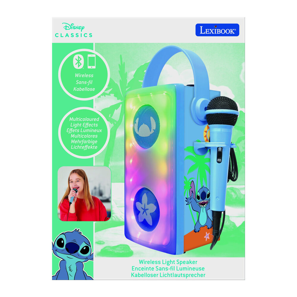 Imagen 3 - Altavoz Bluetooth Luminoso + Microfono Stitch Disney