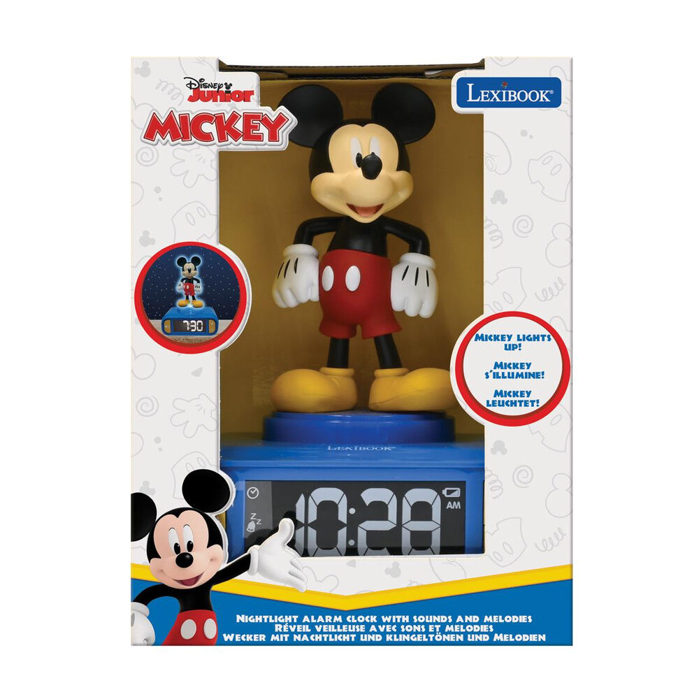Imagen 3 - Reloj Despertador Luz Nocturna 3D Mickey Disney