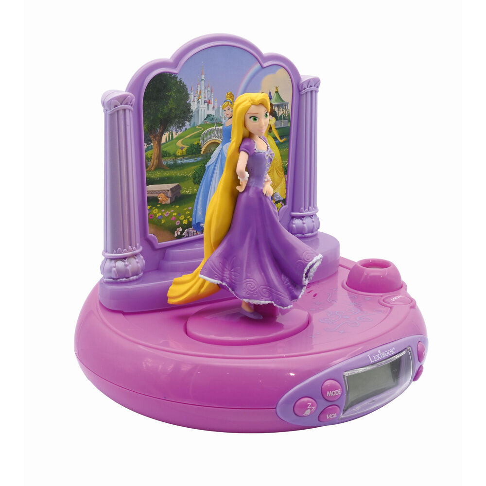 Imagen 3 - Reloj Despertador Proyector 3D Rapunzel Princesas Disney