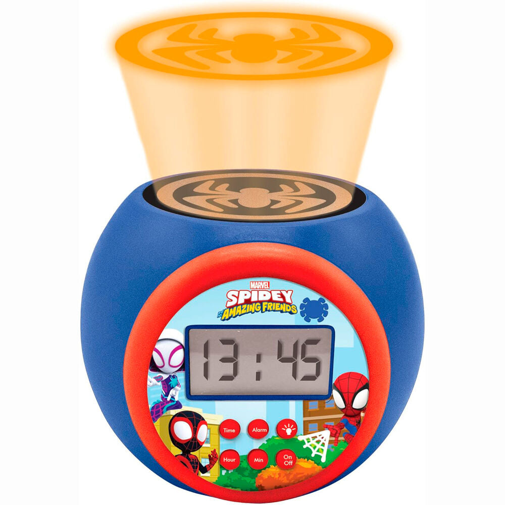 Imagen 4 - Reloj Despertador Proyector Spidey Marvel