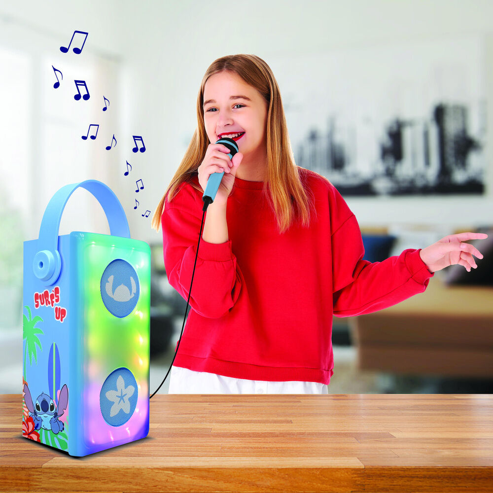 Imagen 4 - Altavoz Bluetooth Luminoso + Microfono Stitch Disney
