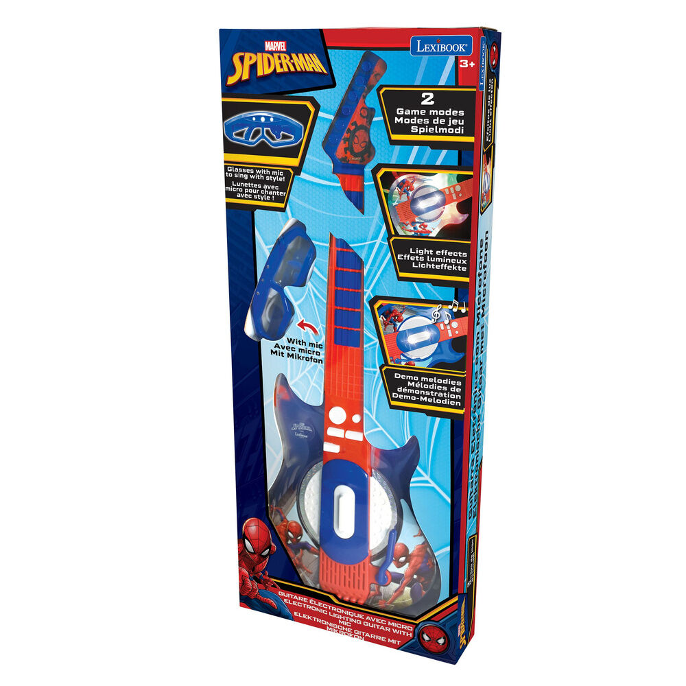 Imagen 4 - Guitarra Electronica Con Microfono Spiderman Marvel