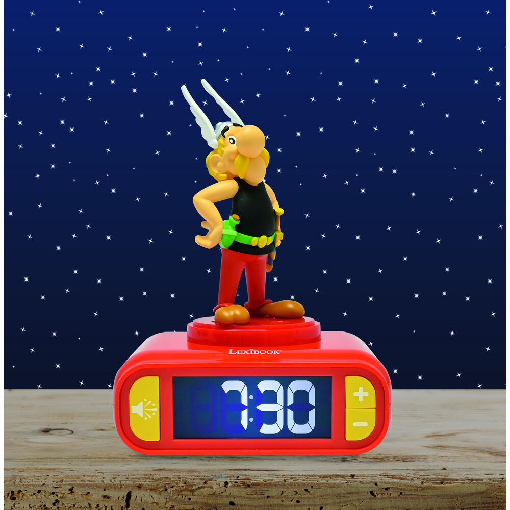 Imagen 5 - Reloj Despertador Luz Nocturna 3D Asterix