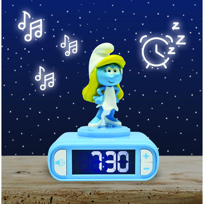 Imagen 7 - Reloj Despertador Luz Nocturna 3D Pitufina Los Pitufos