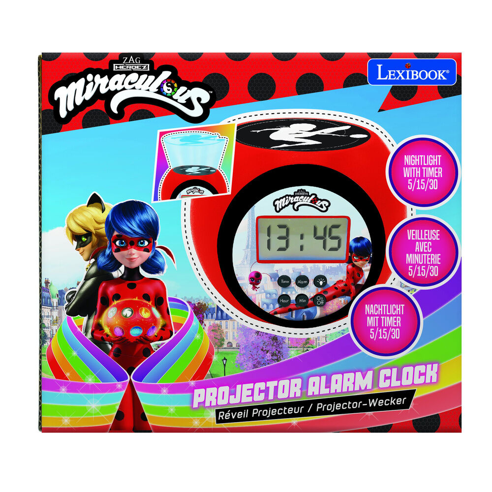 Imagen 6 - Reloj Despertador Proyector Prodigiosa Ladybug