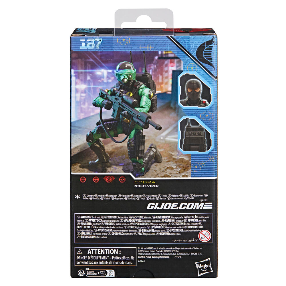 Imagen 7 - Figura Night-viper Classified Series Cobra G.i. Joe 15Cm
