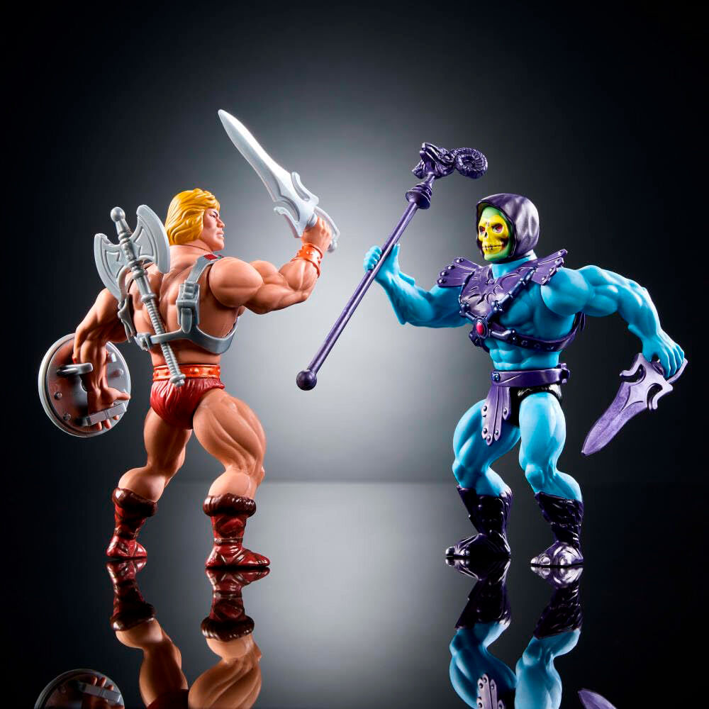 Imagen 2 - Set 2 Figuras He-man Y Skeletor 80 Aniversario Mattel Masters Of The Universe Origins 14Cm