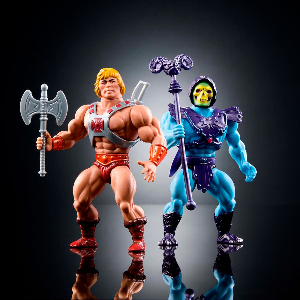 Imagen 5 - Set 2 Figuras He-man Y Skeletor 80 Aniversario Mattel Masters Of The Universe Origins 14Cm