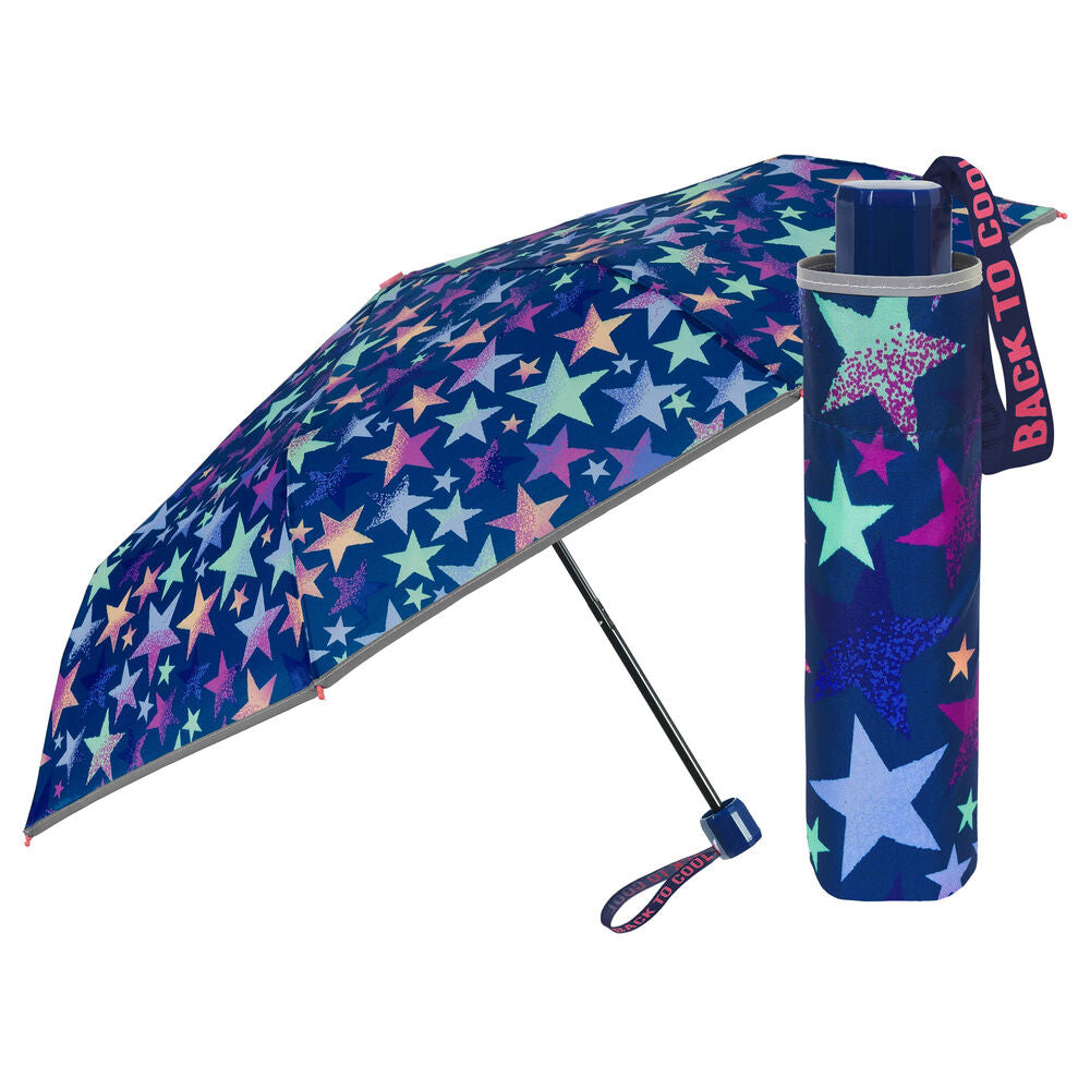 Imagen 1 - Paraguas Plegable Manual Estrellas 50Cm