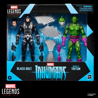 Imagen 8 - Blister 2 Figuras Black Bolt & Triton Inhumanos Marvel Legends Series 15Cm