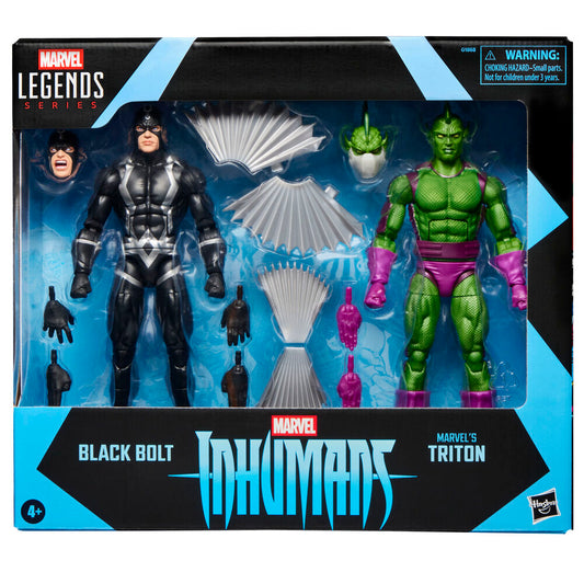 Imagen 1 - Blister 2 Figuras Black Bolt & Triton Inhumanos Marvel Legends Series 15Cm