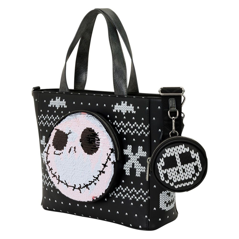 Imagen 4 - Bolso + Monedero Jack Skellington Pesadilla Antes De Navidad Disney Loungefly