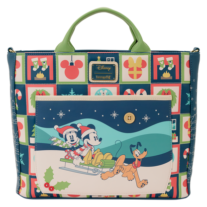 Imagen 1 - Bolso Mochila Mickey & Minnie Holiday Disney Loungefly