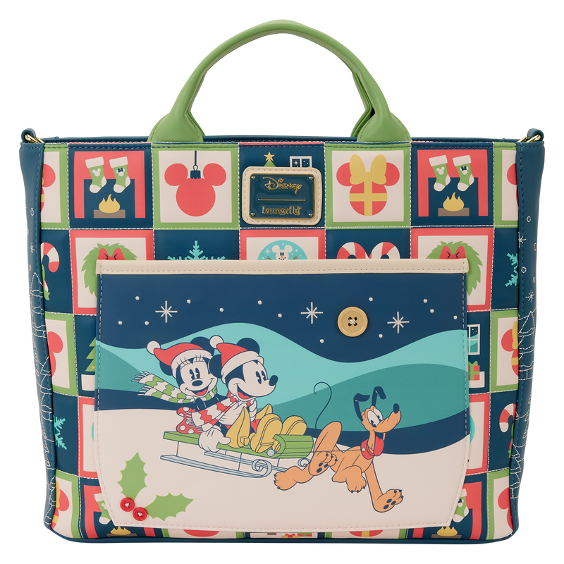Imagen 1 - Bolso Mochila Mickey & Minnie Holiday Disney Loungefly