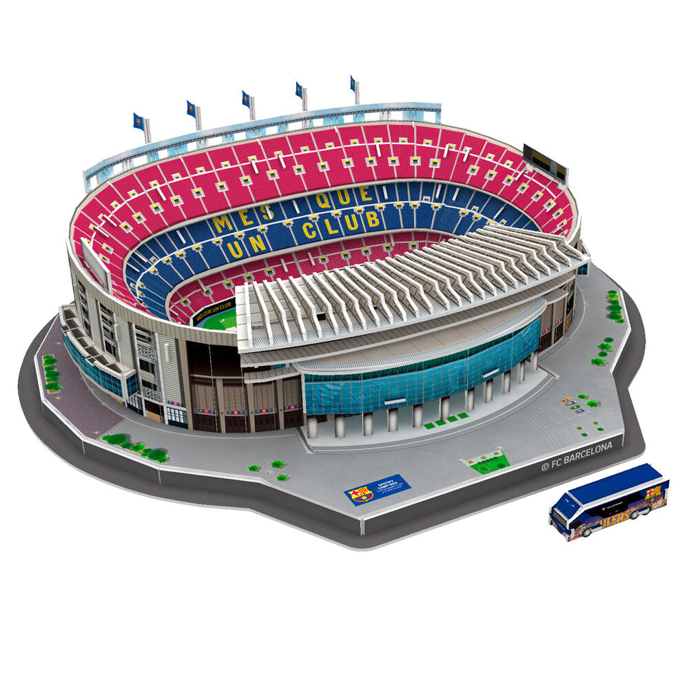 Imagen 1 - Puzzle 3D Estadio Camp Nou Fc Barcelona 98Pzs