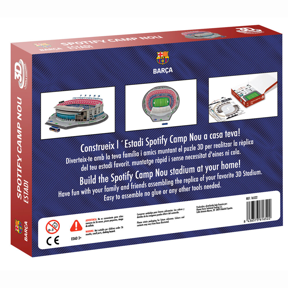 Imagen 3 - Puzzle 3D Estadio Camp Nou Fc Barcelona 98Pzs