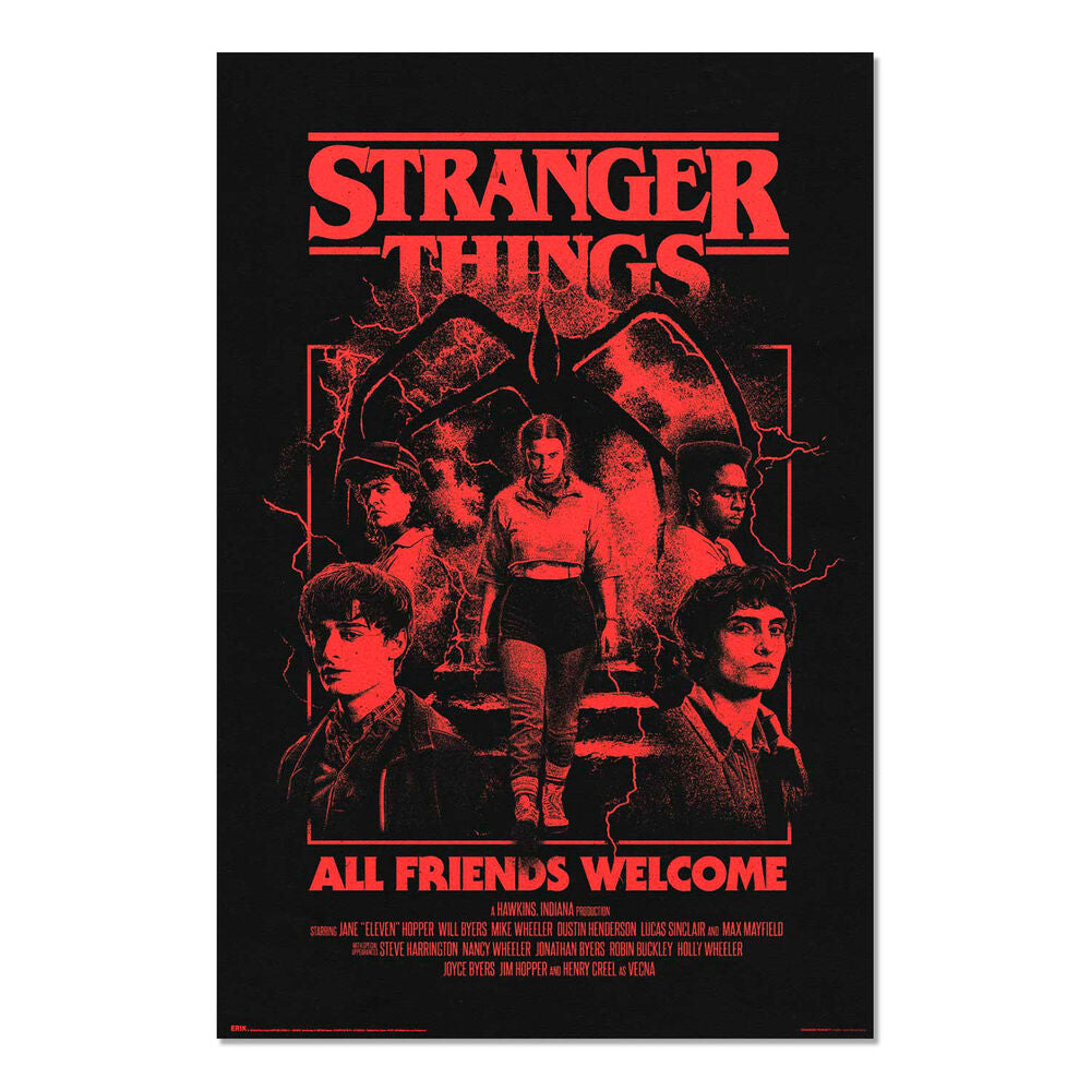 Imagen 1 - Poster All Friends Welcome Stranger Things