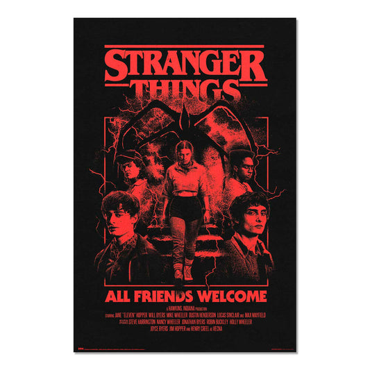Imagen 1 - Poster All Friends Welcome Stranger Things