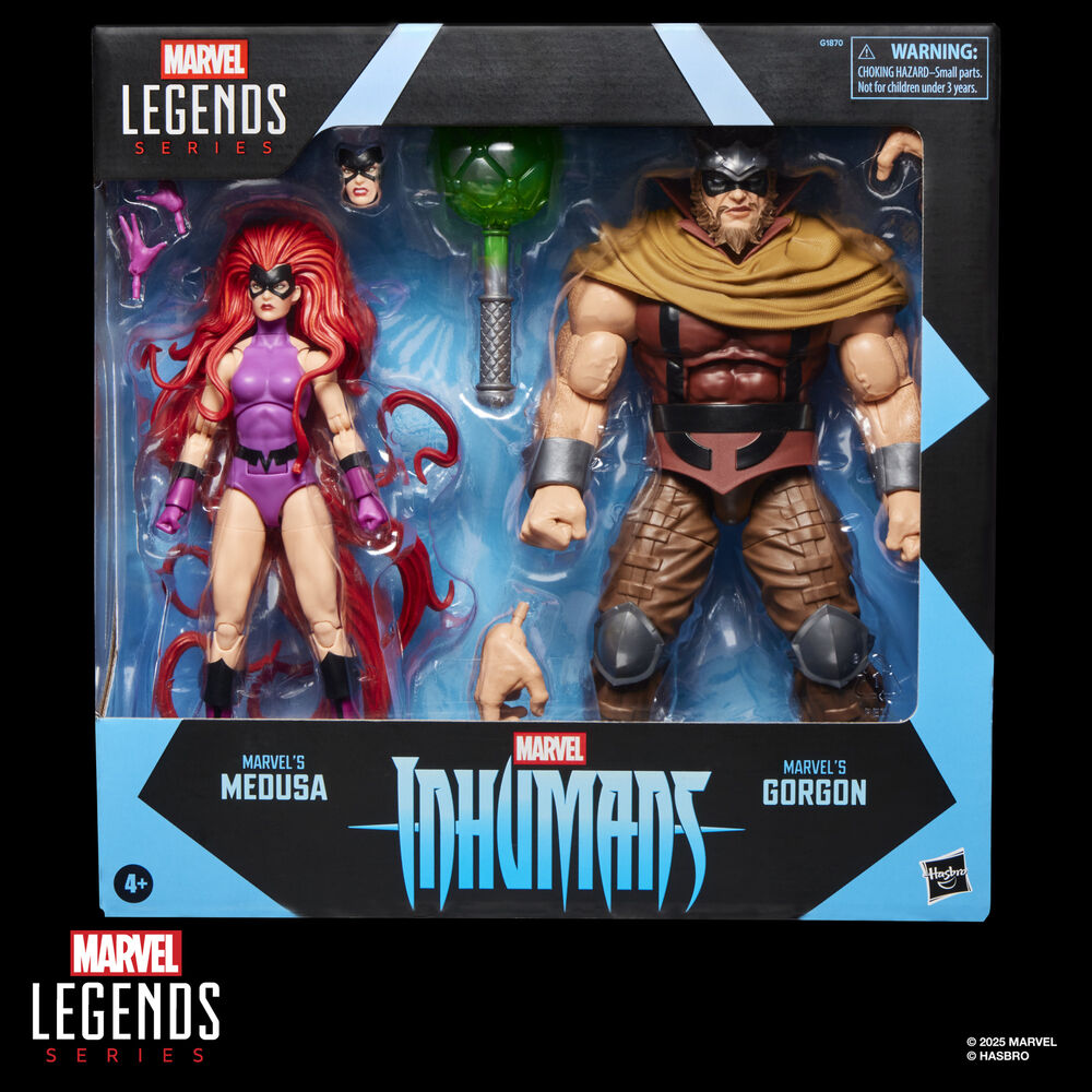 Imagen 9 - Blister 2 Figuras Medusa & Gorgon Inhumanos Marvel Legends Series 15Cm